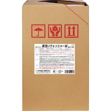 【CAINZ-DASH】鈴木油脂工業 床用洗剤　床洗いウォッシャーＷ　１８Ｌ S-031【別送品】