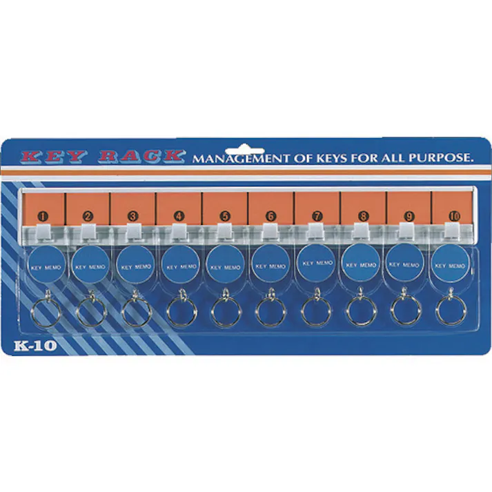 【CAINZ-DASH】トラスコ中山 キーボックス用キーラック ホルダ数10個 K-10【別送品】