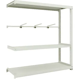 【CAINZ-DASH】トラスコ中山 スチールラック M3型中量棚 1800X571XH1800 3段 アーム1段 連結 M3-6663-A1B【別送品】