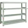 【CAINZ-DASH】トラスコ中山 スチールラック M3型中量棚 1500X471XH1200 4段うちスライド2段 単体 M3-4552M2【別送品】