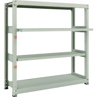 【CAINZ-DASH】トラスコ中山 スチールラック M3型中量棚 1500×471×H1500 4段うちスライド2段 単体 M3-5552M2【別送品】