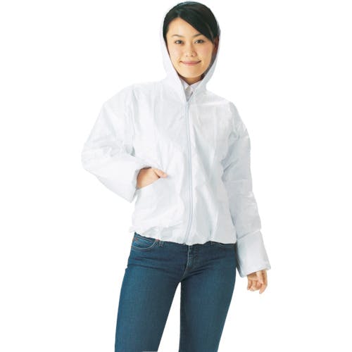 トラスコ中山 タイベック製作業服 フード付ジャンパー XL DPM-201 使い捨て保護服 トラスコ中山 タイベック製作業服 フード付ジャンパー XL DPM-201 使い捨て保護服