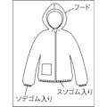 【CAINZ-DASH】トラスコ中山 タイベック製作業服　フード付ジャンパー　ＸＬ DPM-201【別送品】