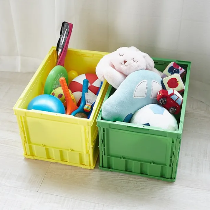 【CAINZ-DASH】トラスコ中山 オリコン 薄型折りたたみコンテナ 50L ダークブルー TR-O50B【別送品】