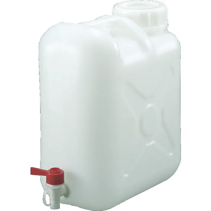 【CAINZ-DASH】トラスコ中山 ポリタンク(扁平缶) 広口ケミカルコック パッキン付タイプ 20L T0318【別送品】