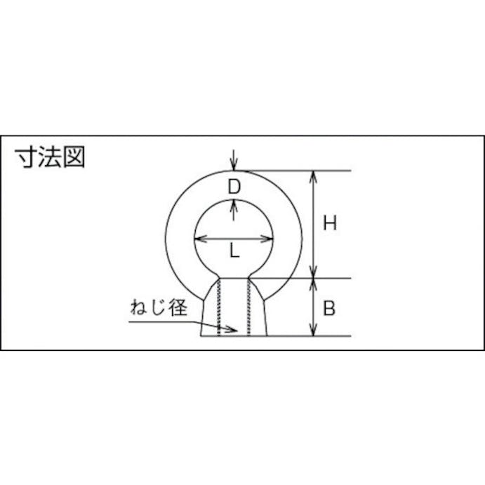 【CAINZ-DASH】トラスコ中山 アイナット　ステンレス製　８ｍｍ TIN-8M【別送品】