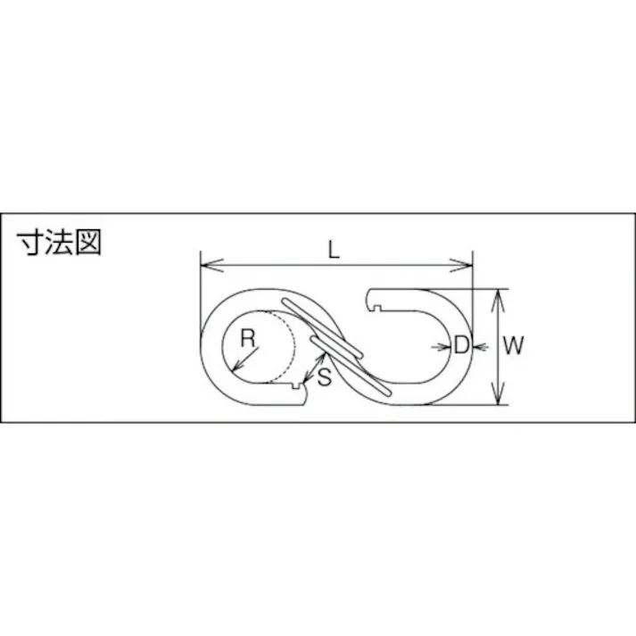 【CAINZ-DASH】トラスコ中山 Sカンフック ステンレス製 6mm TSCF-6【別送品】