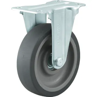 【CAINZ-DASH】トラスコ中山 こまわり君用省音キャスター Φ75エラストマー車 固定 TYER-75ELB【別送品】