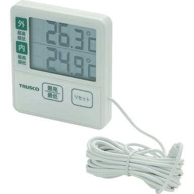 【CAINZ-DASH】トラスコ中山 屋内屋外温度計 IOT-2070【別送品】