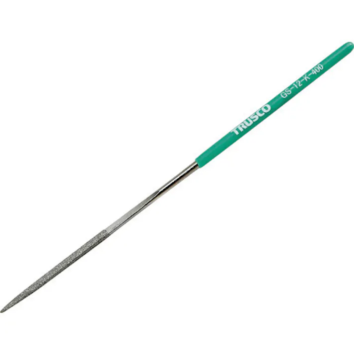 【CAINZ-DASH】トラスコ中山 ダイヤモンドヤスリ 精密用#400 角 1本入 全長140mm(12本組サイズ) GS-12-K-400【別送品】