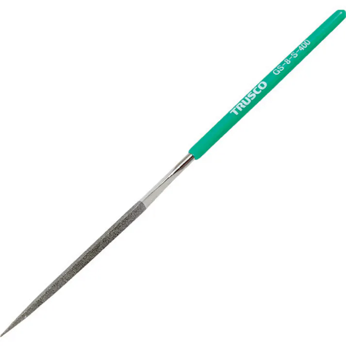 【CAINZ-DASH】トラスコ中山 ダイヤモンドヤスリ 精密用#400 三角 1本入 全長180mm(8本組サイズ) GS-8-S-400【別送品】
