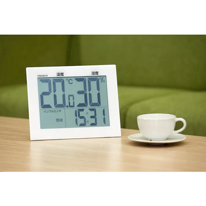 【CAINZ-DASH】トラスコ中山 大画面温湿度計 BTH-220【別送品】