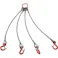 【CAINZ-DASH】トラスコ中山 4本吊りアルミロックスリング フック付き 12mmX2m TWEL-4P-12S2【別送品】