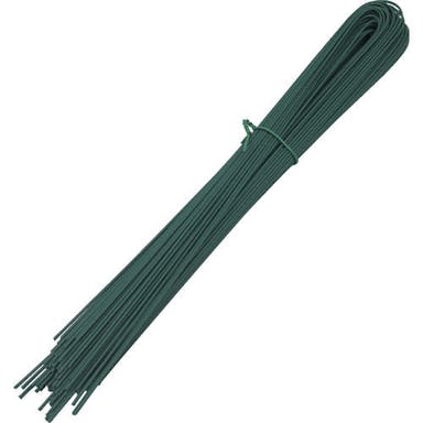 【CAINZ-DASH】トラスコ中山 錆びに強いＵ字被覆結束線　緑色　３５０ｍｍ　約１５０ｇ【別送品】