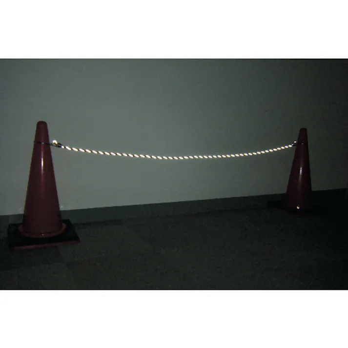 【CAINZ-DASH】トラスコ中山 コーン用ロープ 反射標識 12mmX2m TCC-31【別送品】