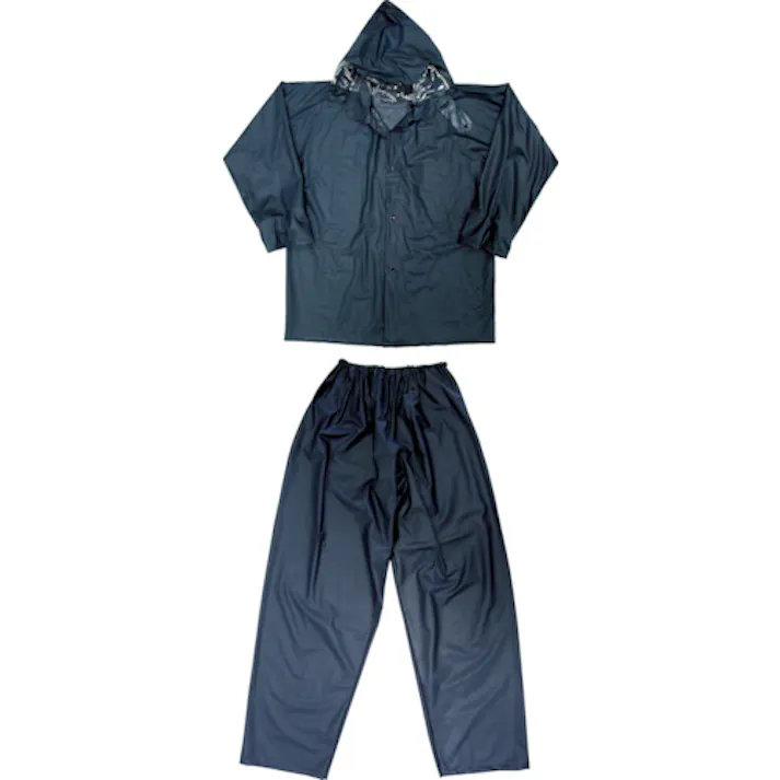 【CAINZ-DASH】トラスコ中山 レインスーツ 3Lサイズ ネイビー TRW553L【別送品】