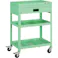 【CAINZ-DASH】トラスコ中山 ツールワゴン ラビットワゴン 600X400 引出1段 仕切2段付 ヤンググリーン RBW-963S2V YG【別送品】