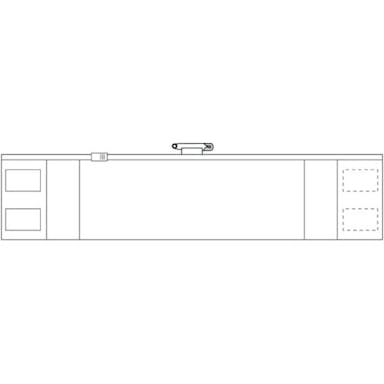 【CAINZ-DASH】トラスコ中山 ファスナー付腕章　白 T-36692A【別送品】