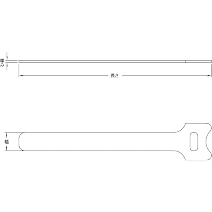 【CAINZ-DASH】トラスコ中山 マジックケーブルタイ　幅１２ｍｍＸ長さ１２５ｍｍ黄　（２０本入） TRMGT-125Y【別送品】