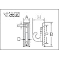 【CAINZ-DASH】トラスコ中山 ウォールフックＰＤ型　ステンレス製　平面用　（１個＝１袋） TWFPD-H-7【別送品】