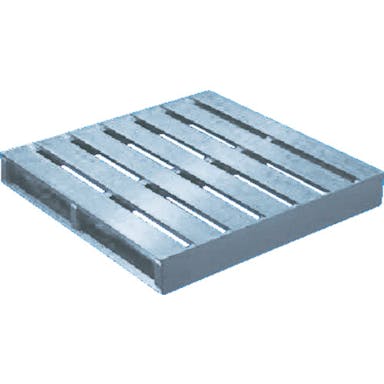 【CAINZ-DASH】トラスコ中山 アルミパレット片面二方差型　１０００Ｘ１０００Ｘ１４０【別送品】