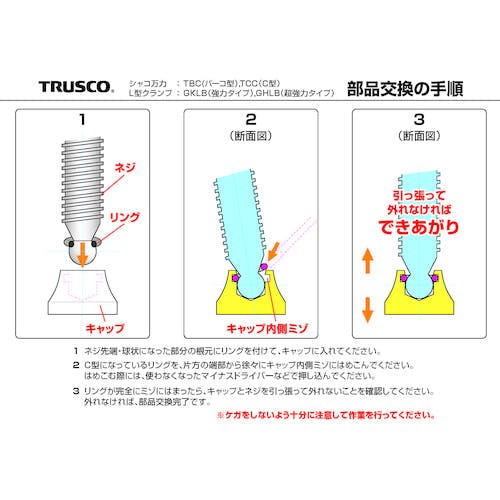 CAINZ-DASH】トラスコ中山 Ｃ型シャコ万力 １００ｍｍ TCC-100N【別送