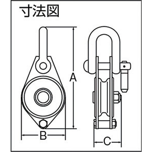 CAINZ-DASH】トラスコ中山 シンプル型滑車 シャックル式 ５０ｍｍ【別送品】｜ホームセンター通販【カインズ】