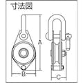 【CAINZ-DASH】トラスコ中山 シンプル型滑車　シャックル式　１００ｍｍ TSY-100【別送品】