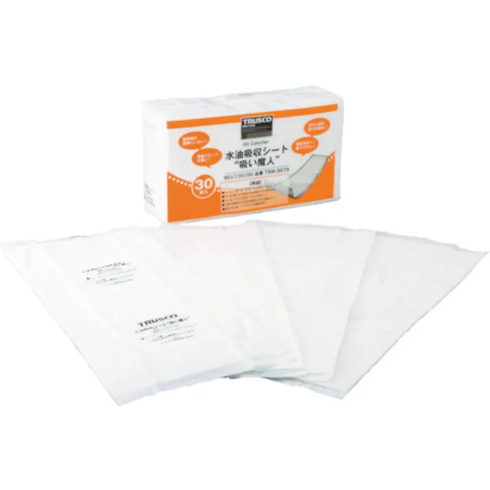 【CAINZ-DASH】トラスコ中山 水油吸収シート 吸い魔人 30枚入 TSM-3075【別送品】