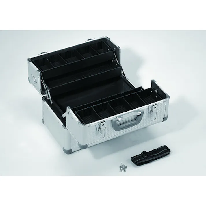 【CAINZ-DASH】トラスコ中山 アルミケース(両開き) 内寸352X207XH229 シルバー TACR-37【別送品】