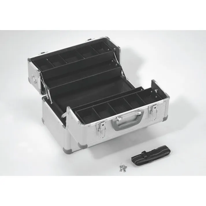 【CAINZ-DASH】トラスコ中山 アルミケース(両開き) 内寸352X207XH229 シルバー TACR-37【別送品】