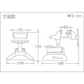 【CAINZ-DASH】トラスコ中山 アルミ合金バイス　吸盤タイプ TAB-70【別送品】