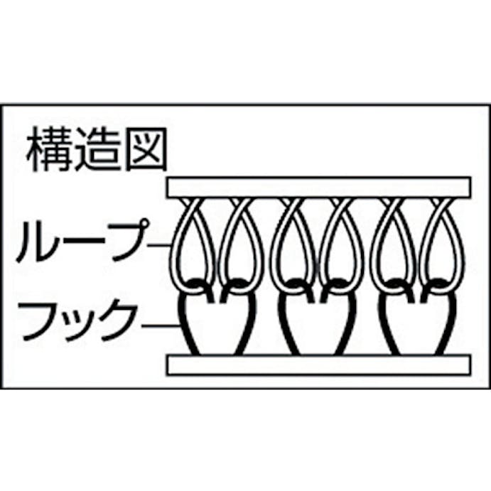 【CAINZ-DASH】トラスコ中山 マジックテープ　縫製タイプ　５０ｍｍＸ５ｍ　白（１巻＝１セット） TMSH-505-W【別送品】