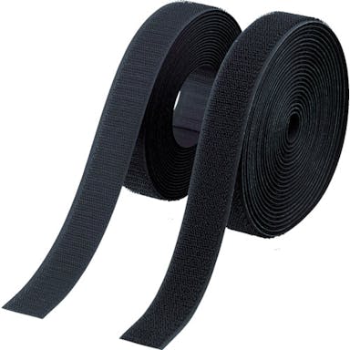 【CAINZ-DASH】トラスコ中山 マジックテープ　縫製タイプ　５０ｍｍＸ５ｍ　黒（１巻＝１セット） TMSH-505-BK【別送品】