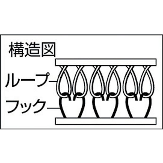 【CAINZ-DASH】トラスコ中山 マジックテープ　縫製タイプ　１００ｍｍＸ５ｍ　黒（１巻＝１セット） TMSH-1005-BK【別送品】