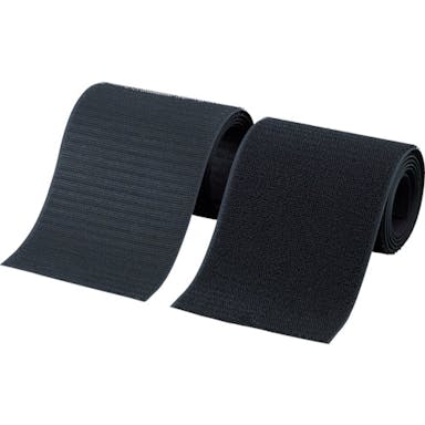 【CAINZ-DASH】トラスコ中山 マジックテープ　縫製タイプ　２５ｍｍＸ１ｍ　黒（１巻＝１セット） TMSH-251-BK【別送品】