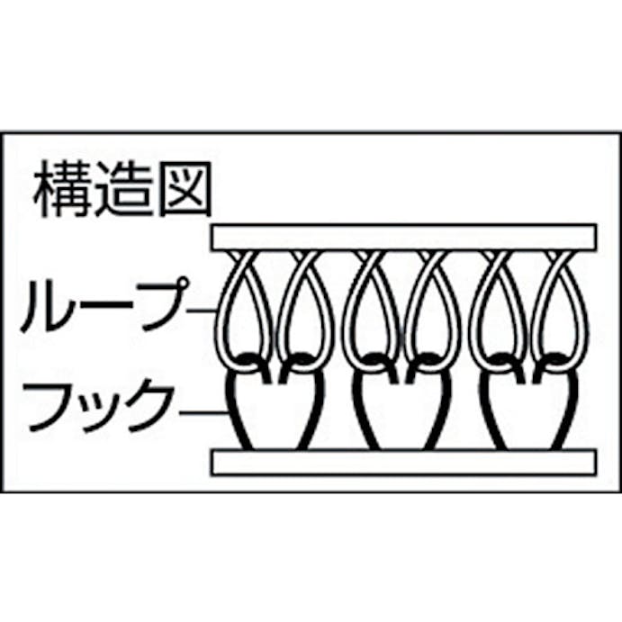 【CAINZ-DASH】トラスコ中山 マジックテープ　縫製タイプ　２５ｍｍＸ１ｍ　黒（１巻＝１セット） TMSH-251-BK【別送品】