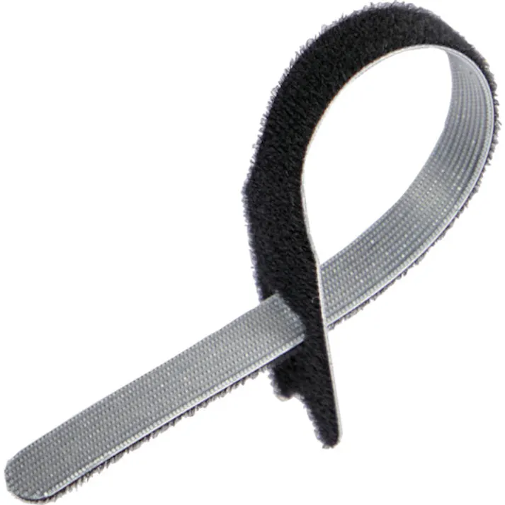 【CAINZ-DASH】トラスコ中山 マジックバンド 超薄型 ストラップ 20cm 黒 (5本入) MKSH-2520-BK【別送品】