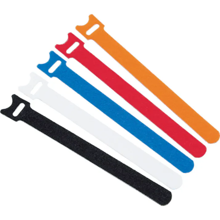 【CAINZ-DASH】トラスコ中山 マジックバンド 超薄型 ストラップ 15cm 青 (5本入) MKSH-1915-B【別送品】