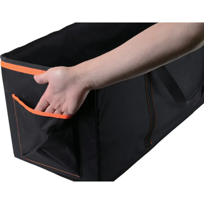 【CAINZ-DASH】トラスコ中山 折りたたみ角バッグL フタ付き 900X300XH300 TRK90-LF【別送品】