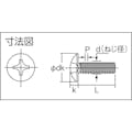 【CAINZ-DASH】トラスコ中山 トラス頭小ねじ　ユニクロ　全ネジ　Ｍ３×１０　２９０本入 B04-0310【別送品】