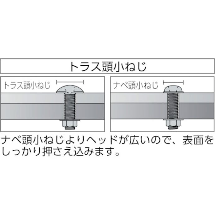 【CAINZ-DASH】トラスコ中山 トラス頭小ねじ　ステンレス　全ネジ　Ｍ４×３０　６３本入 B52-0430【別送品】