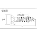 【CAINZ-DASH】トラスコ中山 皿頭タッピングねじ　１種Ａ　ユニクロ　Ｍ３×３５　１０５本入 B08-0335【別送品】