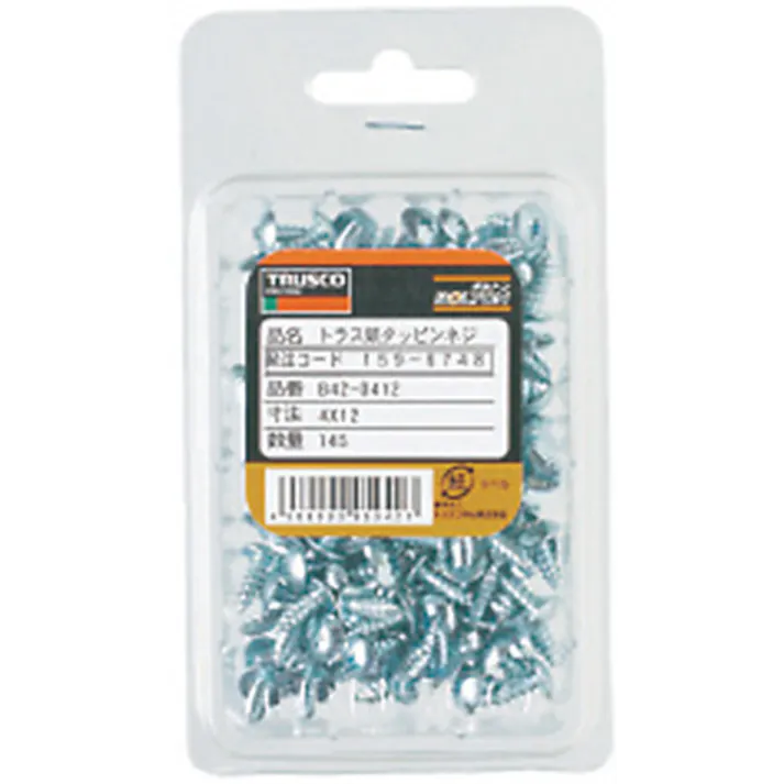 【CAINZ-DASH】トラスコ中山 トラス頭タッピングねじ 1種A ユニクロ M4×16 125本入 B42-0416【別送品】