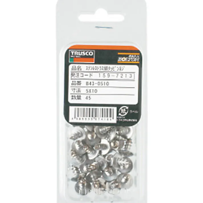 【CAINZ-DASH】トラスコ中山 トラス頭タッピングねじ 1種A ステンレス M3.5×25 50本入 B43-3525【別送品】