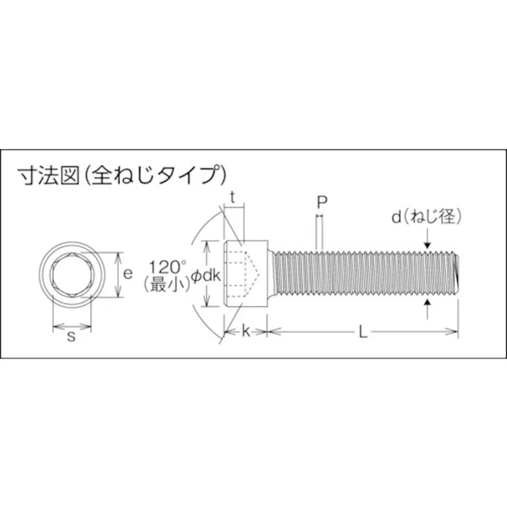 【CAINZ-DASH】トラスコ中山 六角穴付ボルト ステンレス 全ネジ M4×16 46本入 /キャップボルト(CAP) B44-0416【別送品】