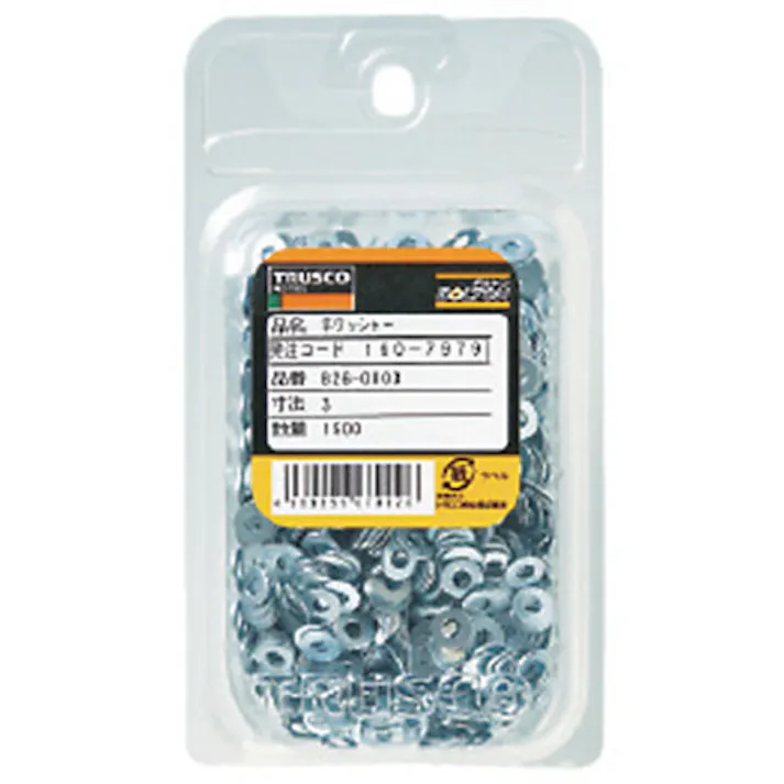 【CAINZ-DASH】トラスコ中山 平ワッシャー JIS ユニクロ M14 30個入 B26-0014【別送品】