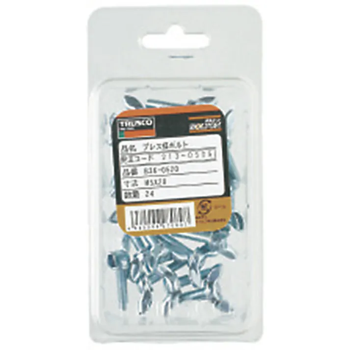 【CAINZ-DASH】トラスコ中山 プレス蝶ボルト 3種 ユニクロ M5×8 20個入 B36-0508【別送品】