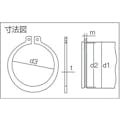 【CAINZ-DASH】トラスコ中山 スナップリング軸用　スチール　サイズＳ－１０　５３個入 B32-0010【別送品】