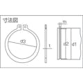 【CAINZ-DASH】トラスコ中山 スナップリング軸用　ステンレス　サイズＳ－３０　５個入 B90-0030【別送品】